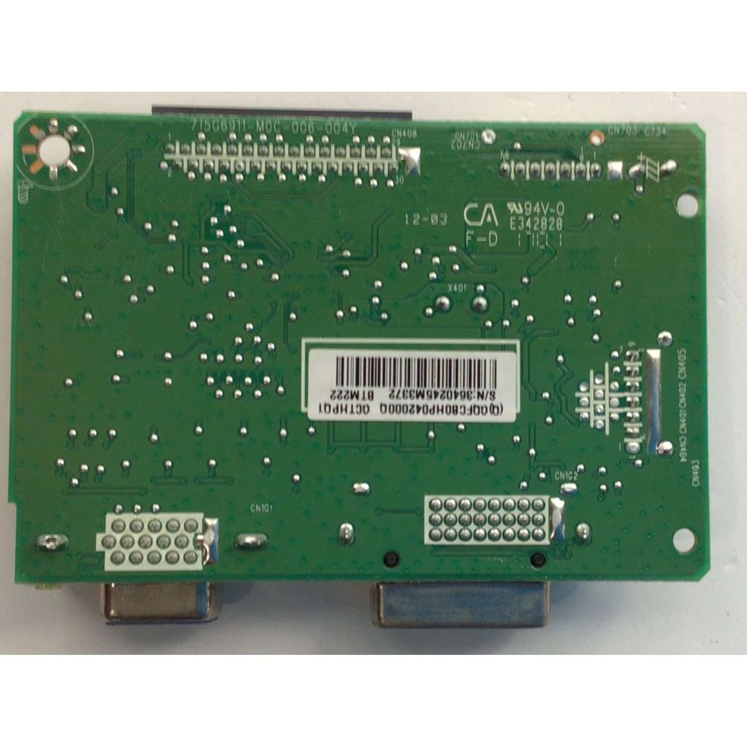 MAIN PARA MONITOR HP / NUMERO DE PARTE GQFCB0HP042 / 715G6911-M0C-008-004Y / GCTHPQ1 / BTM222 / 3640245M3372 / MODELO HSTND-9151-A - Imagen 3